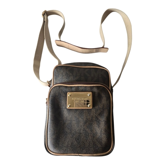 Michael Kors Brown and Tan Crossbody Bag - Picture 1 of 15